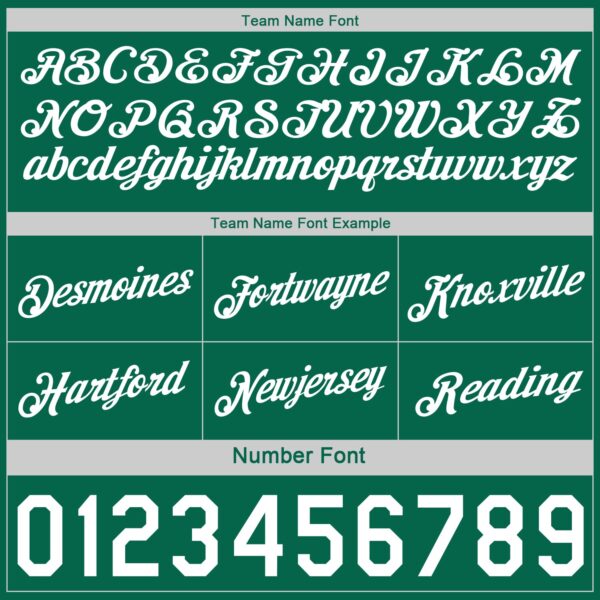 Custom Reversible Kelly Green White Double Side Star Sublimation Basketball Suit Jersey