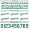 Custom Reversible Kelly Green White Double Side Star Sublimation Basketball Suit Jersey