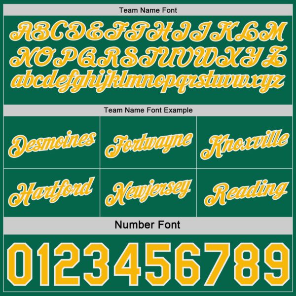Custom Reversible Kelly Green Gold-White Double Side Star Sublimation Basketball Suit Jersey