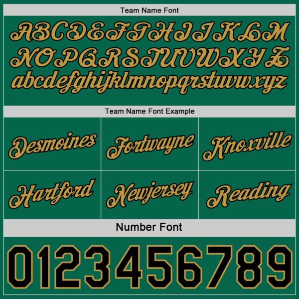 Custom Reversible Kelly Green Black-Old Gold Double Side Star Sublimation Basketball Suit Jersey