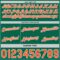 Custom Reversible Kelly Green Orange-White Double Side Star Sublimation Basketball Suit Jersey