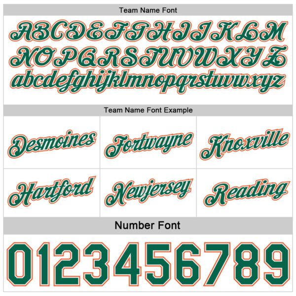 Custom Reversible Kelly Green White-Orange Double Side Star Sublimation Basketball Suit Jersey