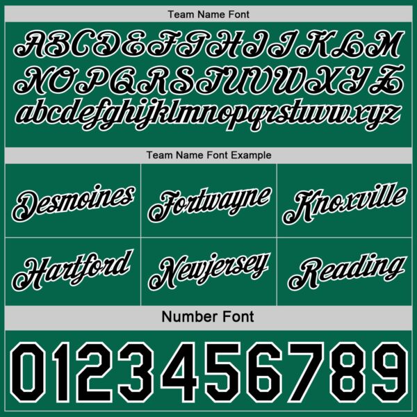 Custom Reversible Kelly Green Black-White Double Side Star Sublimation Basketball Suit Jersey