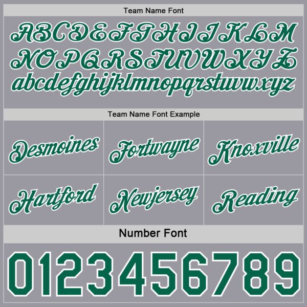 Custom Reversible Kelly Green White-Gray Double Side Star Sublimation Basketball Suit Jersey