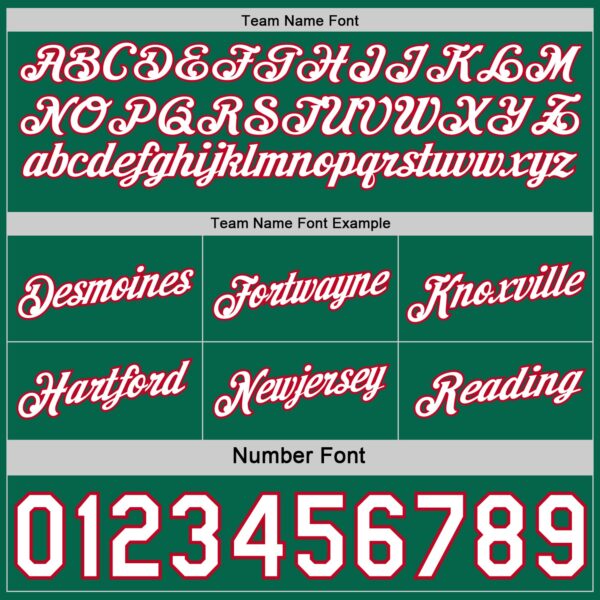 Custom Reversible Kelly Green White-Red Double Side Star Sublimation Basketball Suit Jersey