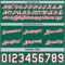 Custom Reversible Kelly Green White-Red Double Side Star Sublimation Basketball Suit Jersey