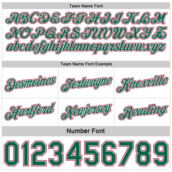 Custom Reversible Kelly Green White-Red Double Side Star Sublimation Basketball Suit Jersey