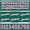 Custom Reversible Kelly Green Pink-White Double Side Star Sublimation Basketball Suit Jersey