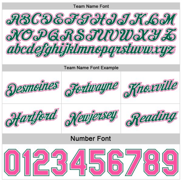 Custom Reversible Kelly Green White-Pink Double Side Star Sublimation Basketball Suit Jersey