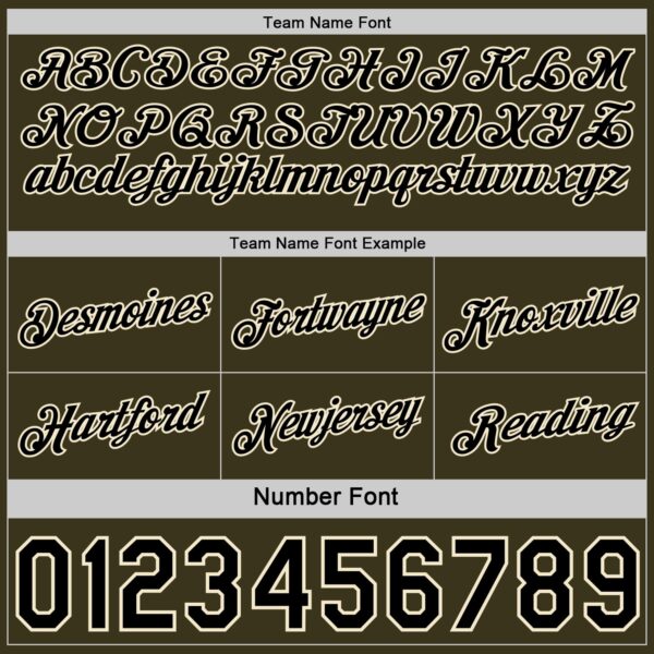 Custom Reversible Olive Black-Cream Double Side Star Sublimation Basketball Suit Jersey