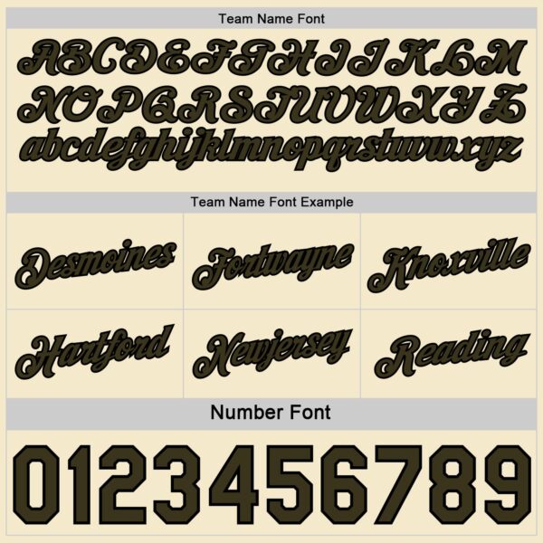 Custom Reversible Olive Black-Cream Double Side Star Sublimation Basketball Suit Jersey