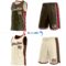 Custom Reversible Olive Vintage USA Flag-Cream Double Side Star Sublimation Basketball Suit Jersey