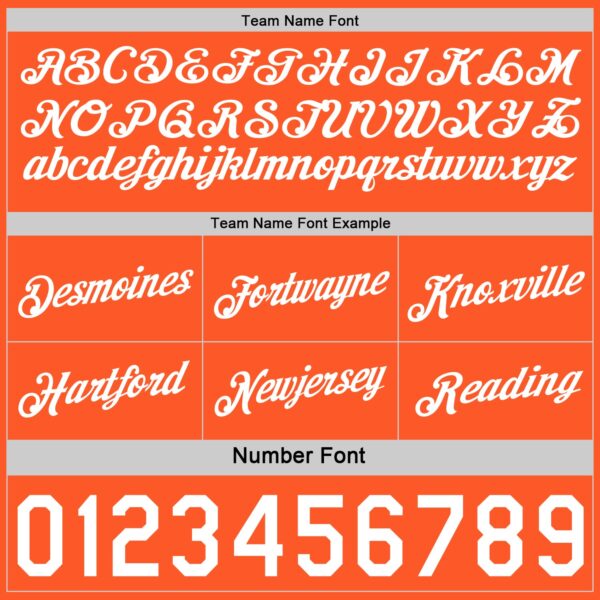 Custom Reversible Orange White Double Side Star Sublimation Basketball Suit Jersey