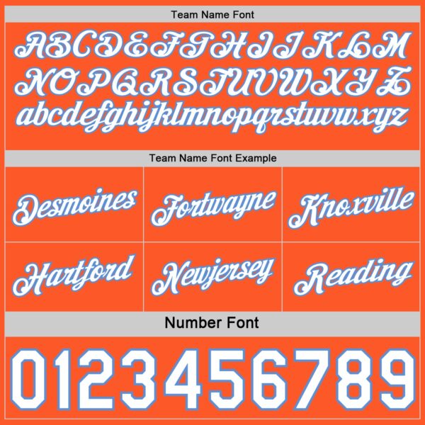 Custom Reversible Orange White-Lakes Blue Double Side Star Sublimation Basketball Suit Jersey