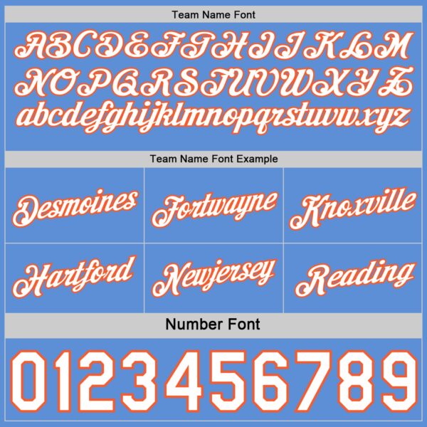 Custom Reversible Orange White-Lakes Blue Double Side Star Sublimation Basketball Suit Jersey