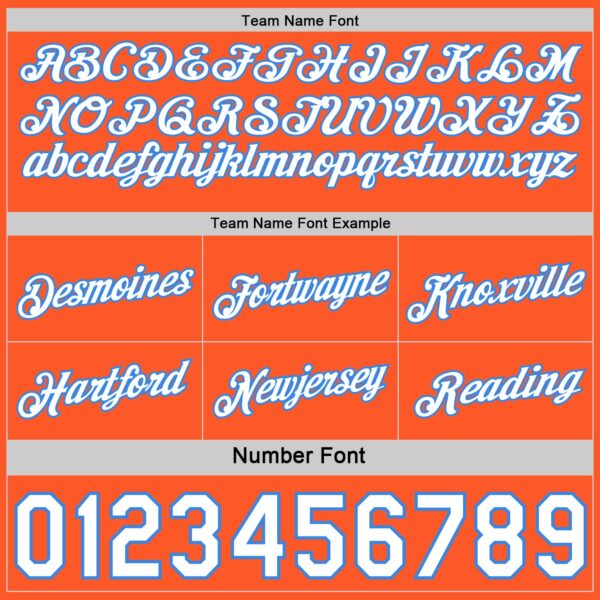 Custom Reversible Orange White-Powder Blue Double Side Star Sublimation Basketball Suit Jersey