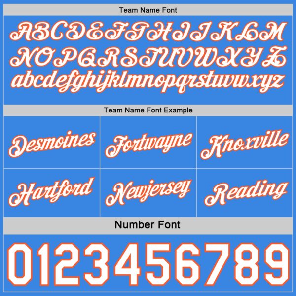 Custom Reversible Orange White-Powder Blue Double Side Star Sublimation Basketball Suit Jersey