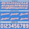 Custom Reversible Orange White-Powder Blue Double Side Star Sublimation Basketball Suit Jersey