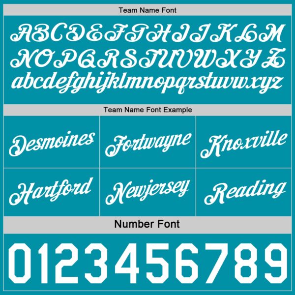 Custom Reversible Teal White Double Side Star Sublimation Basketball Suit Jersey