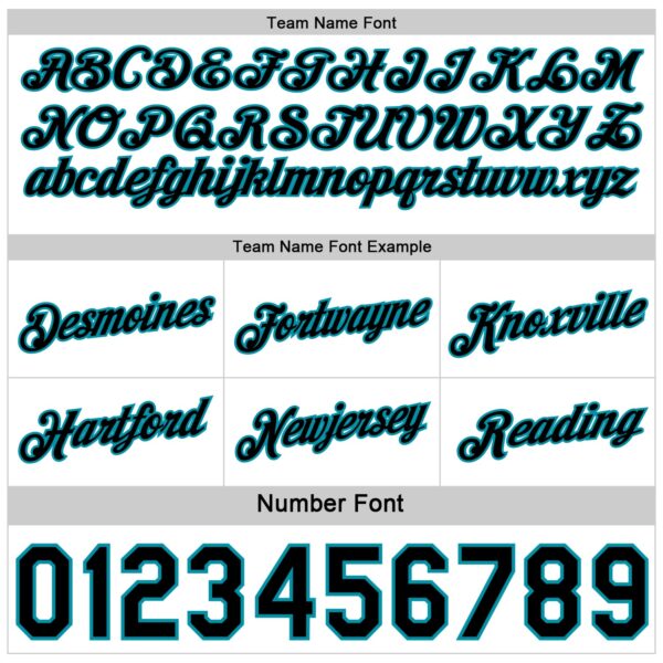 Custom Reversible Teal White-Black Double Side Star Sublimation Basketball Suit Jersey