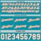 Custom Reversible Teal White-Orange Double Side Star Sublimation Basketball Suit Jersey