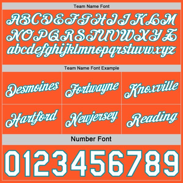 Custom Reversible Teal White-Orange Double Side Star Sublimation Basketball Suit Jersey