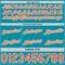 Custom Reversible Teal Orange-White Double Side Star Sublimation Basketball Suit Jersey