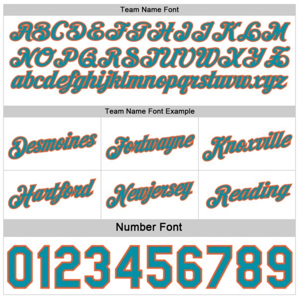 Custom Reversible Teal Orange-White Double Side Star Sublimation Basketball Suit Jersey