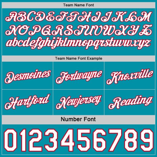 Custom Reversible Teal White-Red Double Side Star Sublimation Basketball Suit Jersey