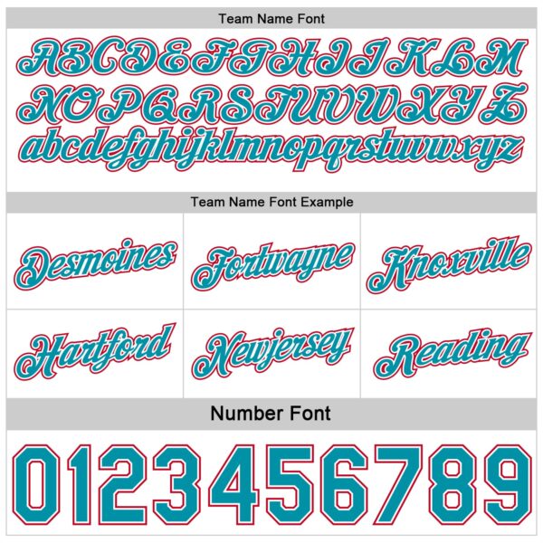 Custom Reversible Teal White-Red Double Side Star Sublimation Basketball Suit Jersey