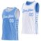 Custom Reversible Lakes Blue White Double Side Star Sublimation Basketball Suit Jersey