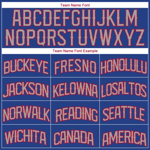 Custom Royal Gray-Red Authentic Throwback Basketball Jersey