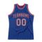 Custom Royal Gray-Red Authentic Throwback Basketball Jersey