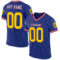 Royal0164 Custom Royal Gold-Maroon Mesh Authentic Throwback Football Jersey