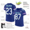Royal0205-1 Custom Royal White-Purple Mesh Authentic Football Jersey