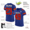 Royal0206-1 Custom Royal Red-Old Gold Mesh Authentic Football Jersey