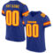 Royal0207 Custom Royal Gold-Orange Mesh Authentic Football Jersey
