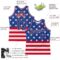 Custom Royal Royal-Red 3D Pattern Design American Flag Authentic Basketball Jersey