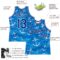 Custom Royal Royal-White 3D Pattern Design Anchors Authentic Basketball Jersey