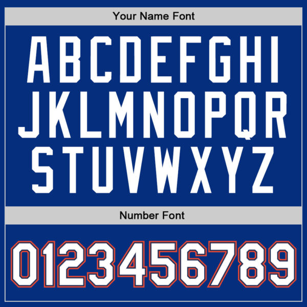 Custom Royal White-Orange Authentic Throwback Basketball Jersey