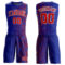 Custom Royal Red-White Round Neck Sublimation Basketball Suit Jersey
