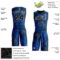 Custom Royal Black-Gold Round Neck Sublimation Basketball Suit Jersey