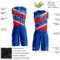 Custom Royal Royal-Red Round Neck Sublimation Basketball Suit Jersey