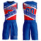 Custom Royal Royal-Red Round Neck Sublimation Basketball Suit Jersey