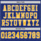 Royal0402-3 Custom Royal Gold-White Mesh Authentic Football Jersey