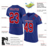 Custom Royal Red-White Mesh Authentic Football Jersey