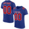 Royal0403 Custom Royal Red-White Mesh Authentic Football Jersey