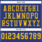 Royal0420-3 Custom Royal Gold Mesh Authentic Football Jersey