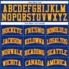 Custom Royal Gold-Orange Authentic Throwback Basketball Jersey