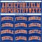 Custom Royal White Pinstripe Orange-White Authentic Basketball Jersey